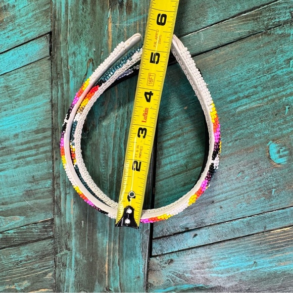 3 Girls Beaded Headbands First Nations Native American - Picture 6 of 8